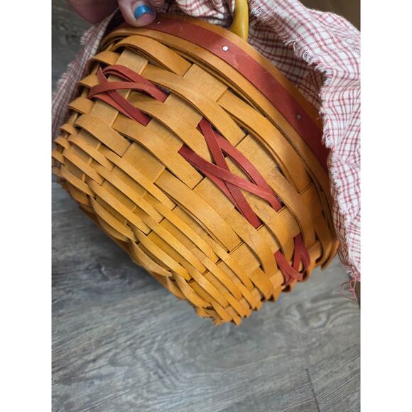 Popcorn Basket 1999 Christmas Collection Longaberger - Picture 5 of 5